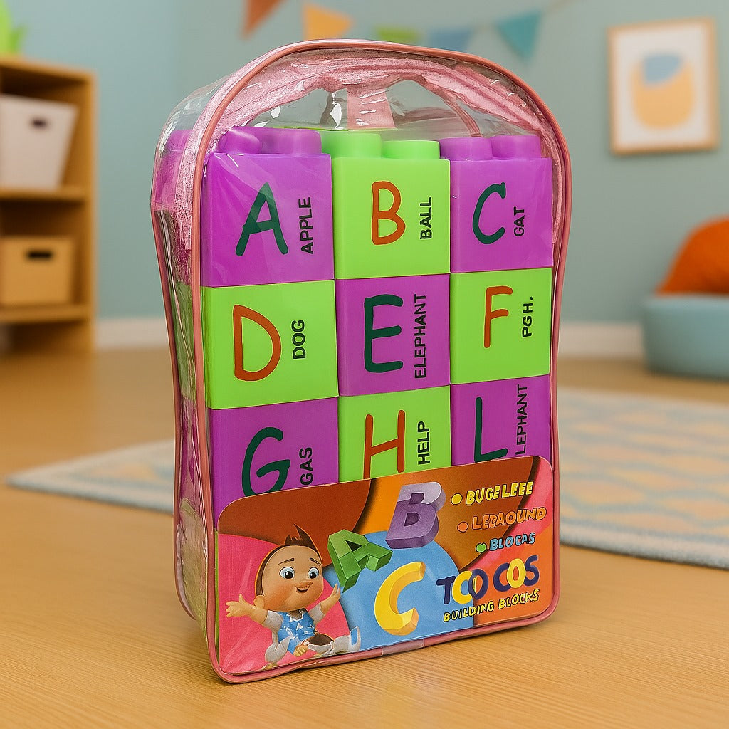 Multicolor Capital Alphabets Big Building Blocks