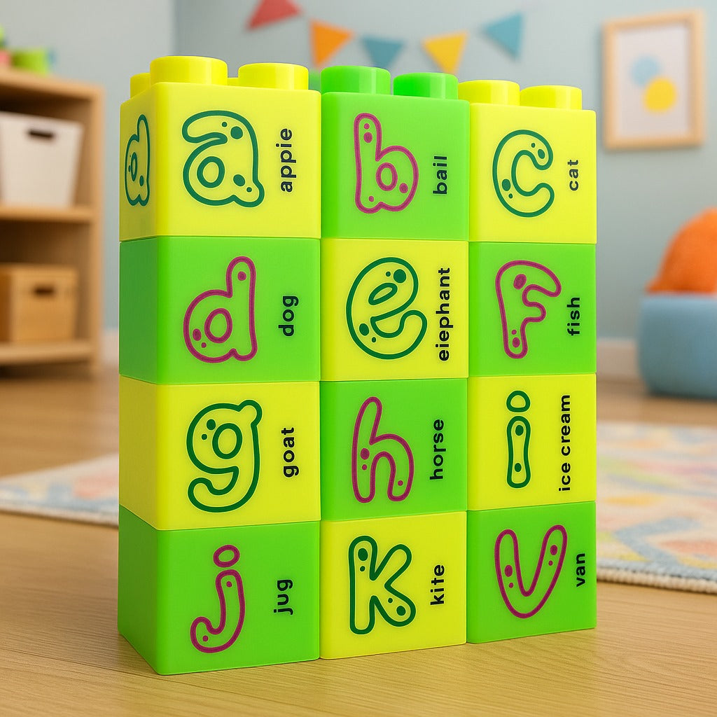 Multicolor Small Alphabets Big Building Blocks
