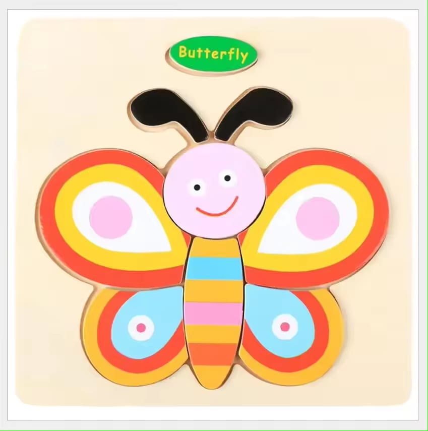 Wooden Montessori Jigsaw Puzzle Board