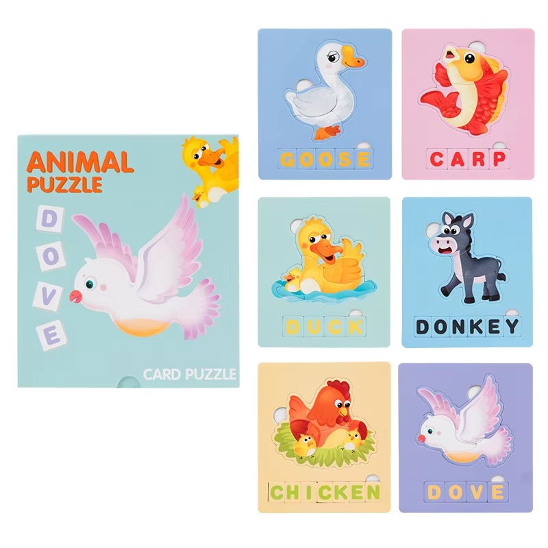 Early Learning Interactive Spellings and Pictures Puzzle Set
