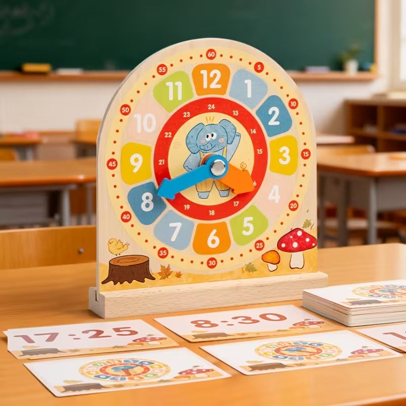 Wooden Alarm Clock Activity Interactive Game – MGT Toys
