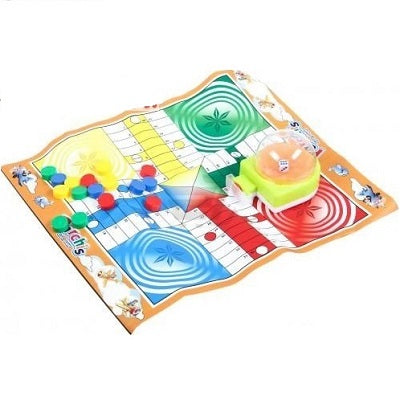 Button Dice Shaker Foldable Ludo Family Game