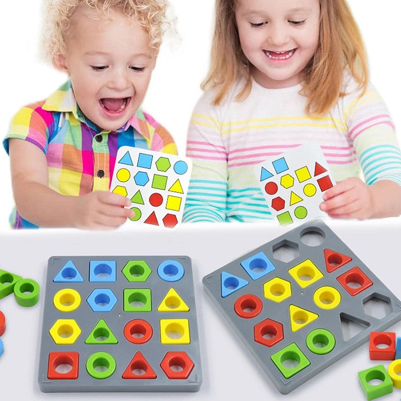 Multicolour Shapes Maching Educational Challenging Game