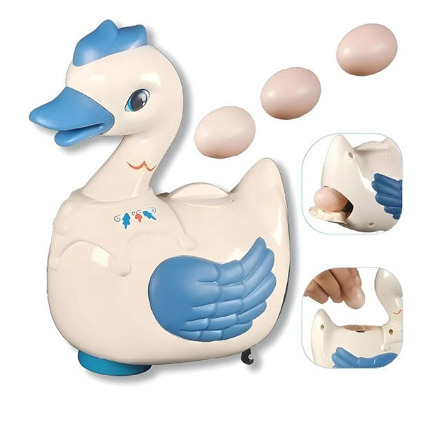 Musical Electric Crawling Goose Duck With Lights & Egg Laying