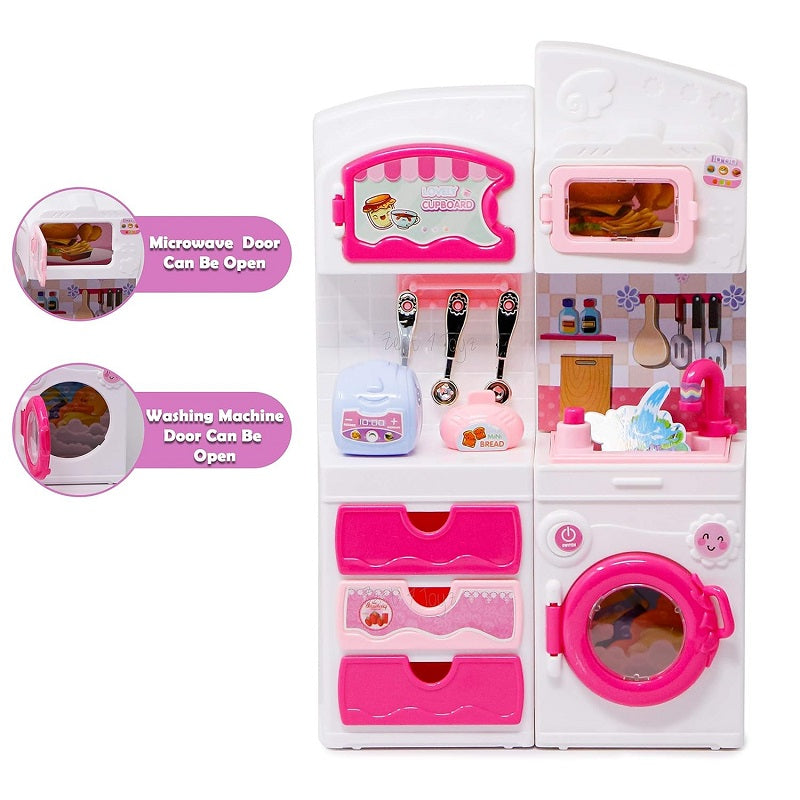 Pretend & Play Kitchen Set Combination Cabinet Educational Toy