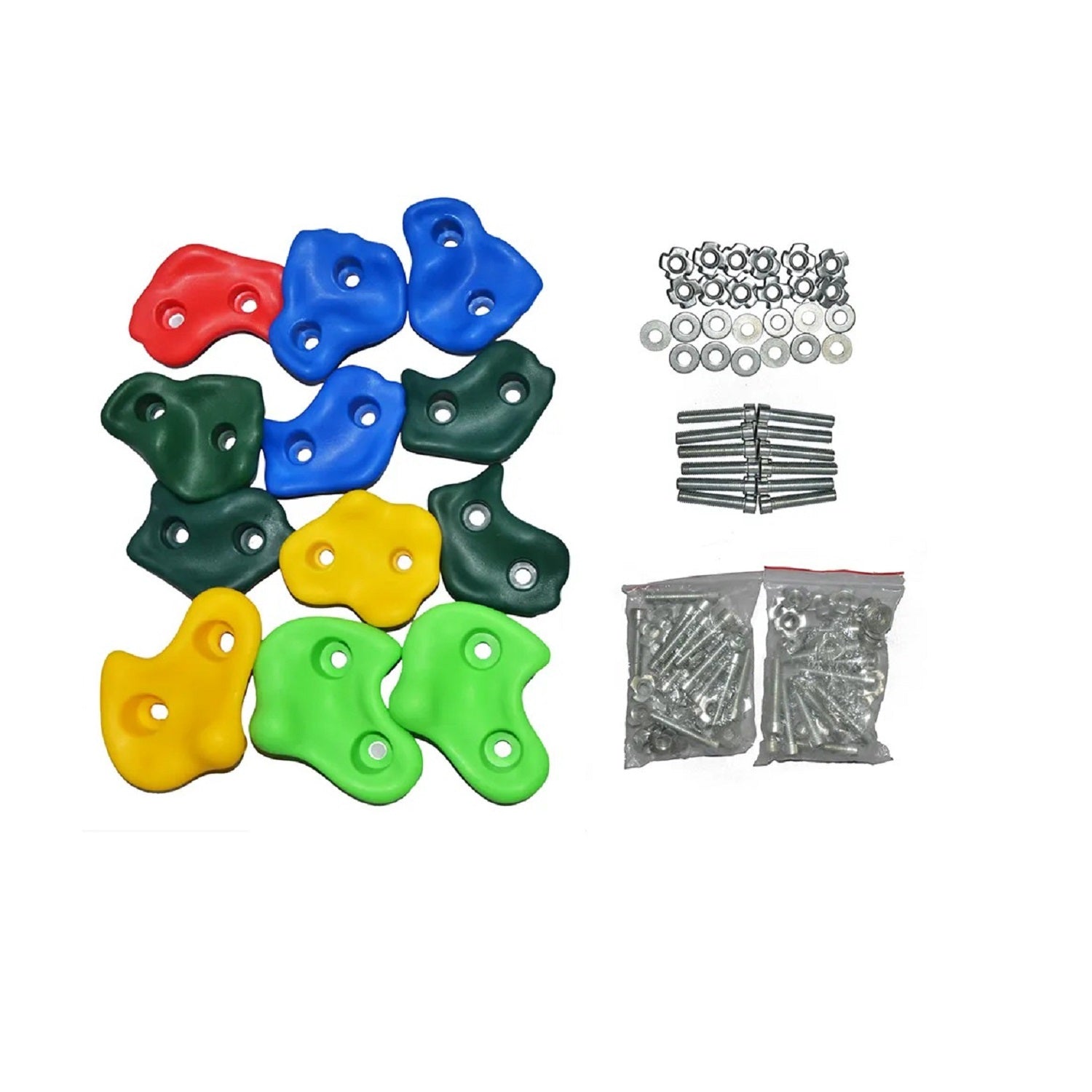 Wall Climbing Holds Stones Shape Hooks Set Of 10 Pcs