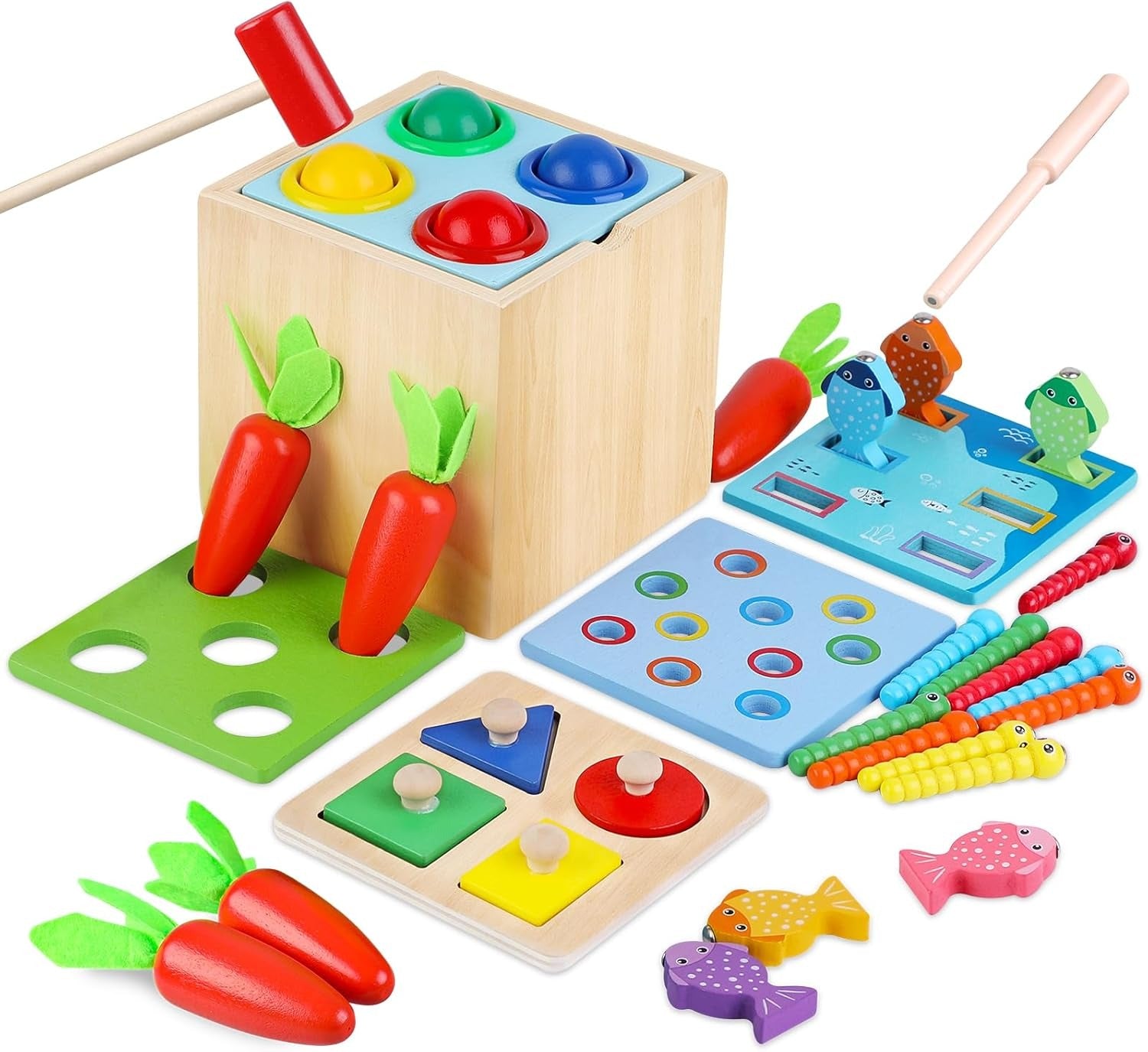 Wooden-Play-Kit 5 in 1 Montessori Learning Toy
