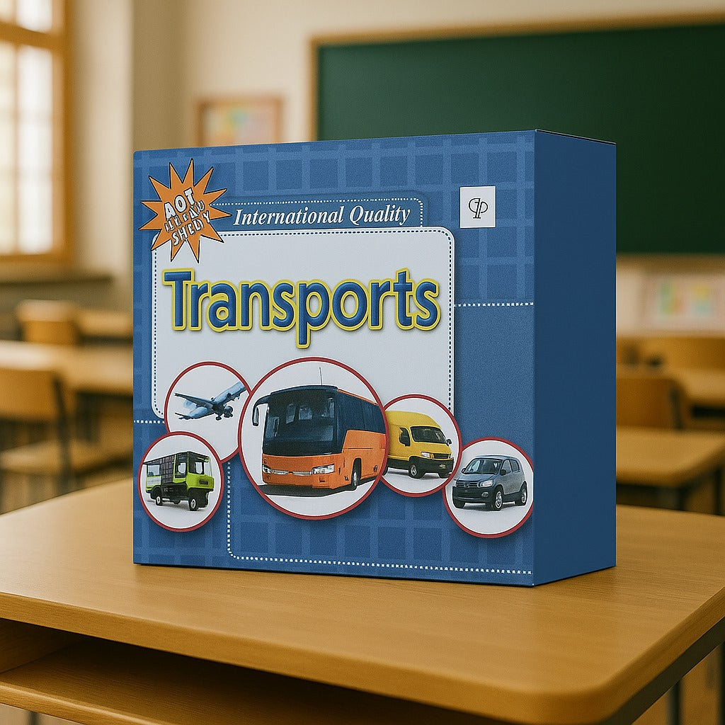 Transports 40 Educational Flash Cards Set