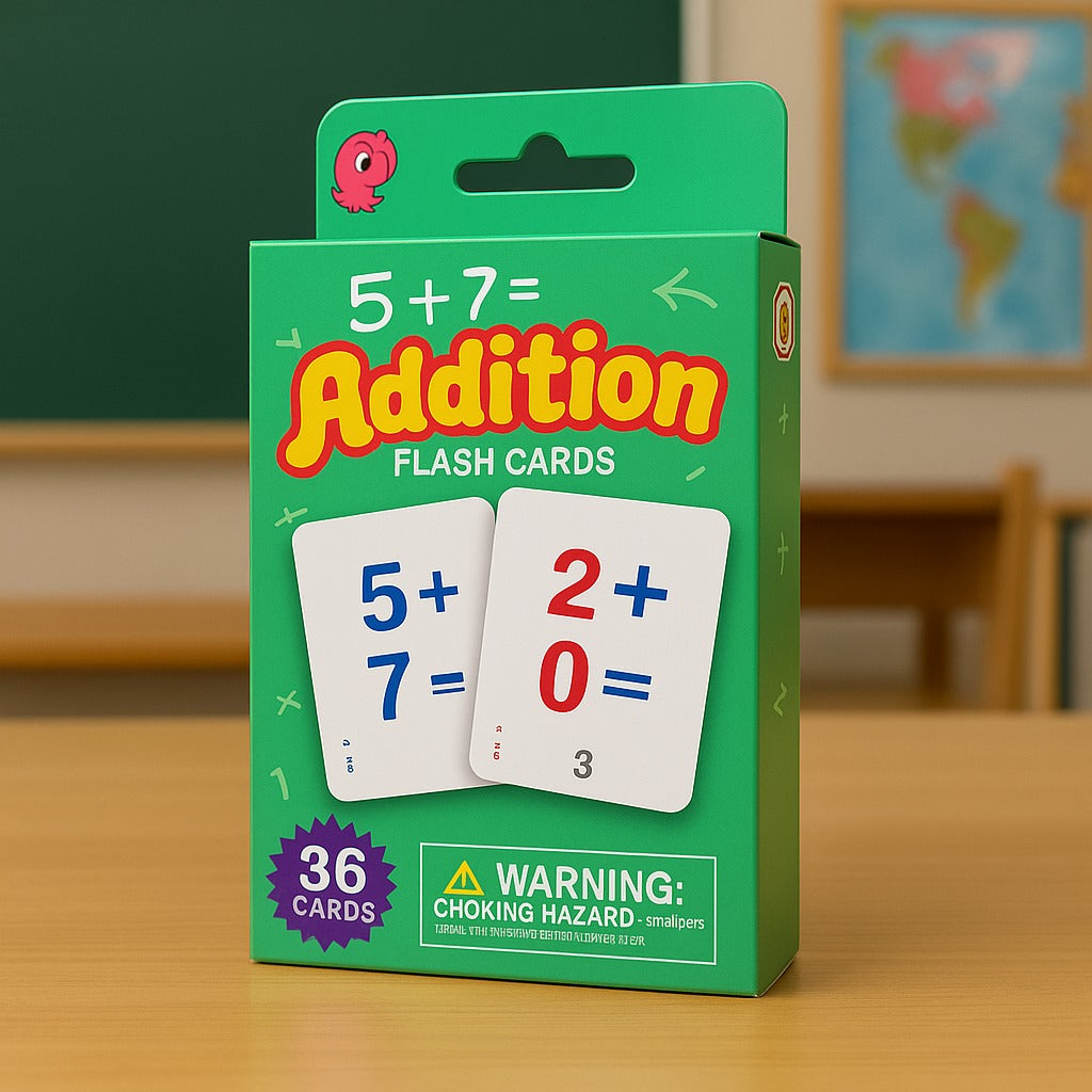 Early Educational Learning Addition Flash Cards