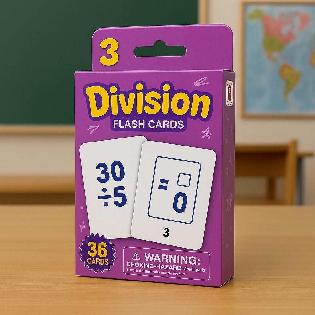 Early Educational Learning Division Flash Cards