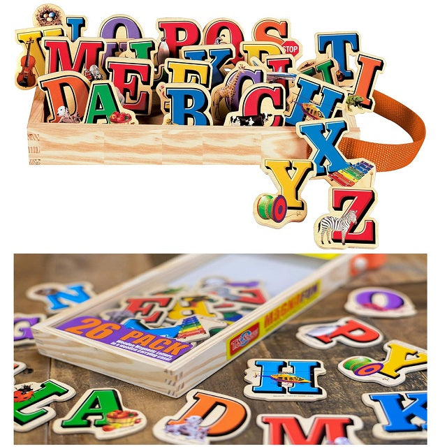 Wooden Magnetic Learnings Alphabets Set