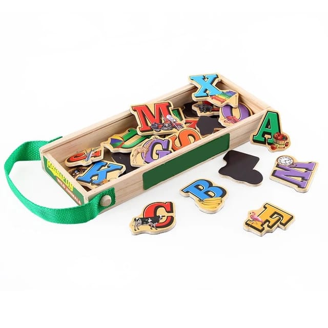 Wooden Magnetic Learnings Alphabets Set