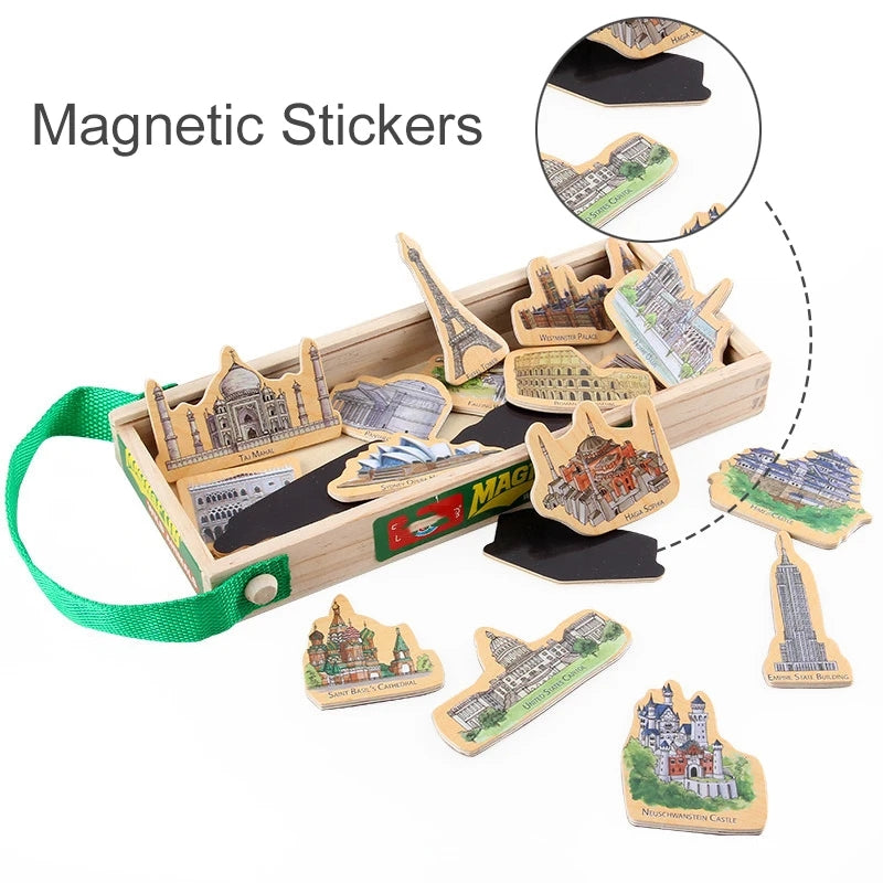 Wooden Magnetic Learnings Alphabets Set