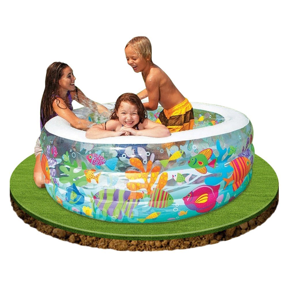 Intex Inflatable Aquarium Round Pool 60 inch With Free Pump