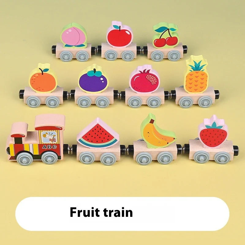 Wooden Magnetic Multicolor Characters Train