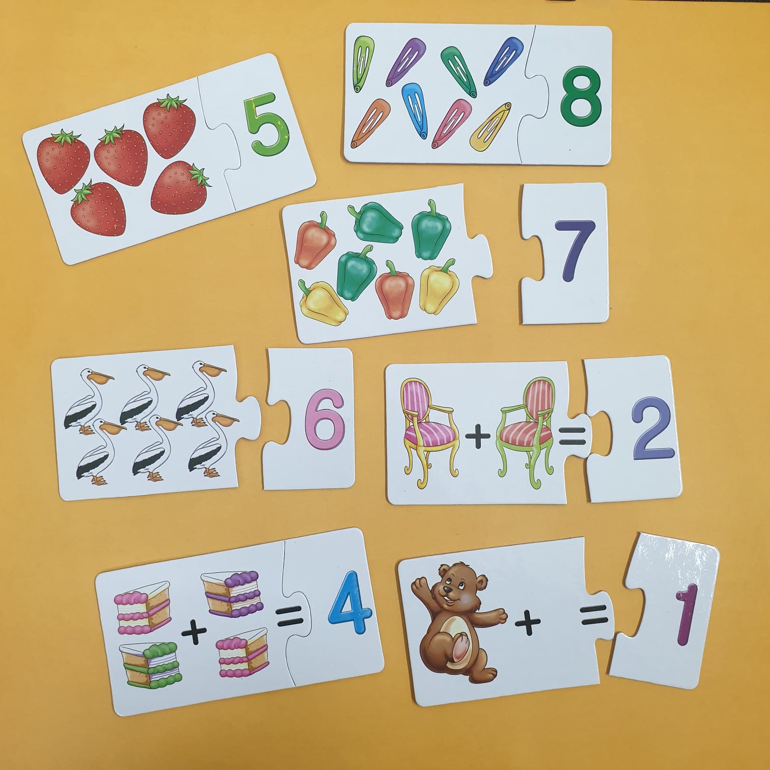 Match With Little Hands Learning Activity Mathematics Puzzle