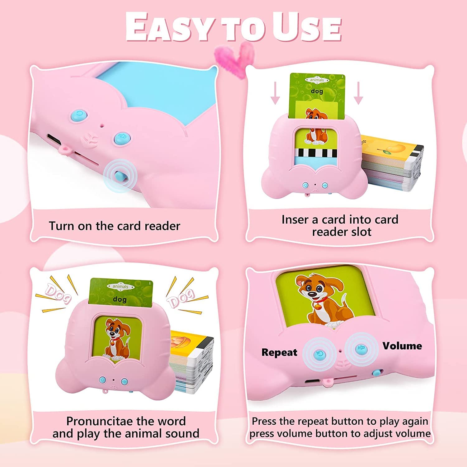 Flash Card Reader Educational Activity Learning Game