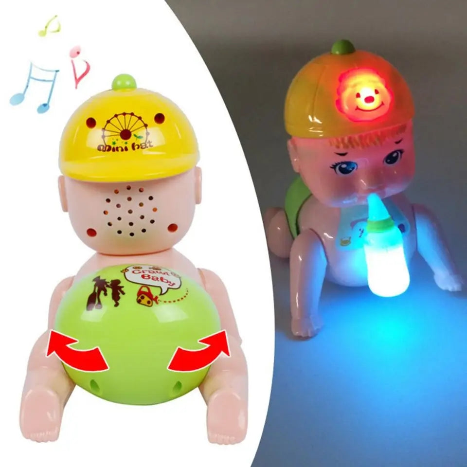 Musical Crawling Baby Toy With 3d Lights