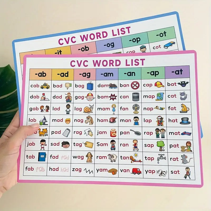 CVC Words and Maths Activity Phonics Spinner Game Kit