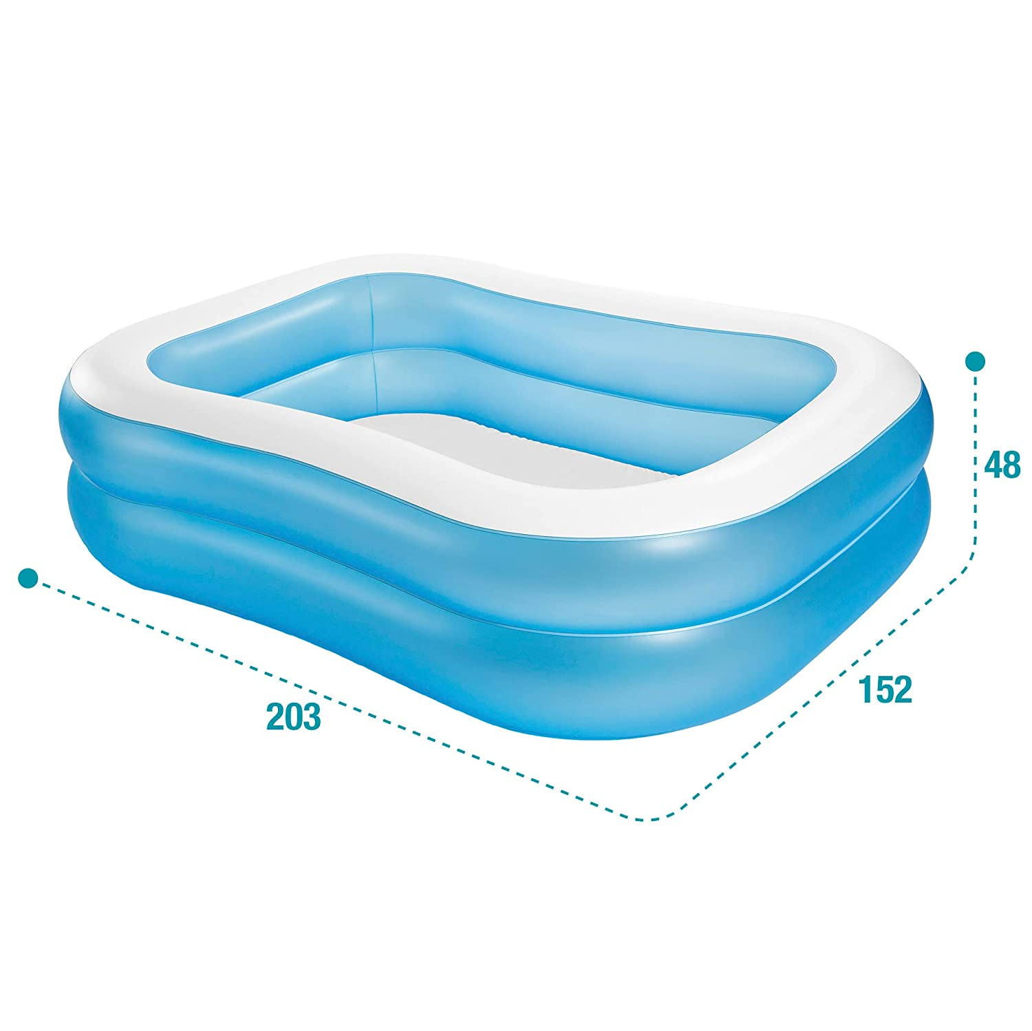 Intex Swim Center Family Swimming Pool-80 inch With Free Pump