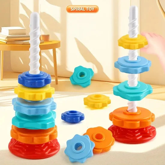 Rainbow Rotating Spin Stacking Ferrule Tower