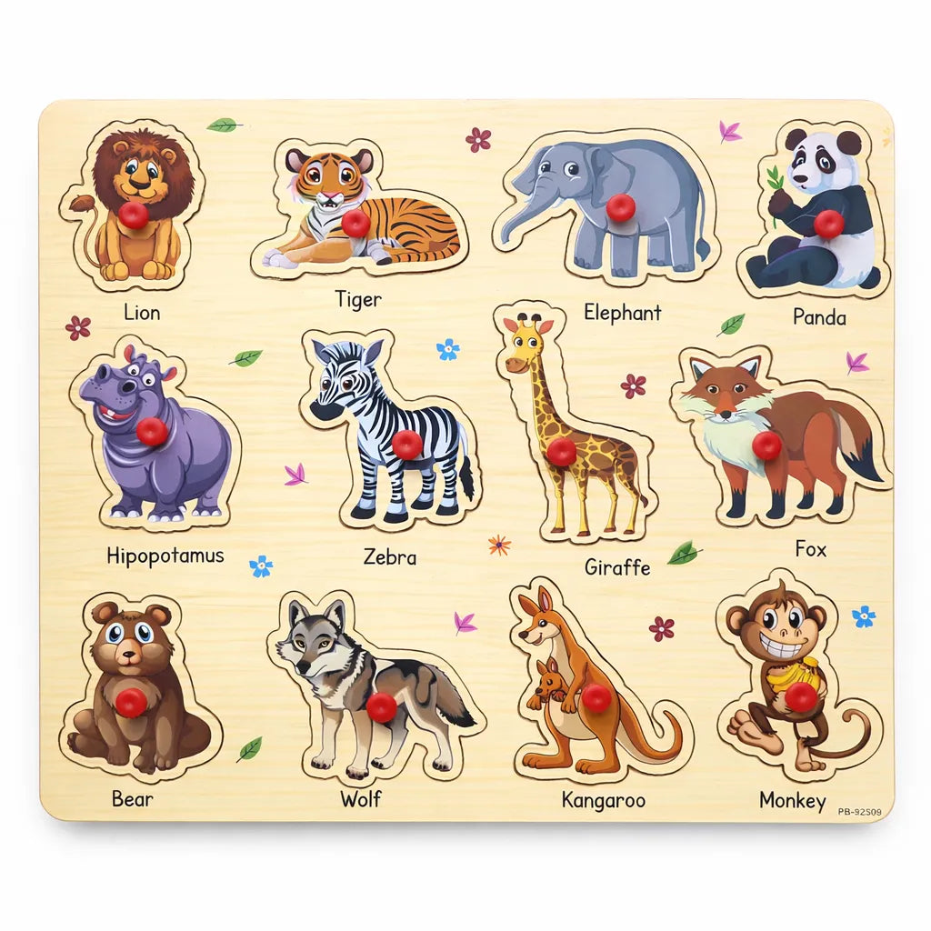 Wooden Montessori Peg Puzzle Sorting Boards - The Ultimate Early Learn ...
