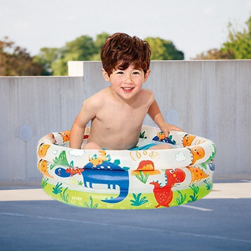 Intex Inflatable Dinosaur Print Kids Swimming Pool-24 inch