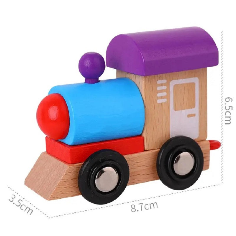 Wooden Magnetic Digital Numbers Sorting Train