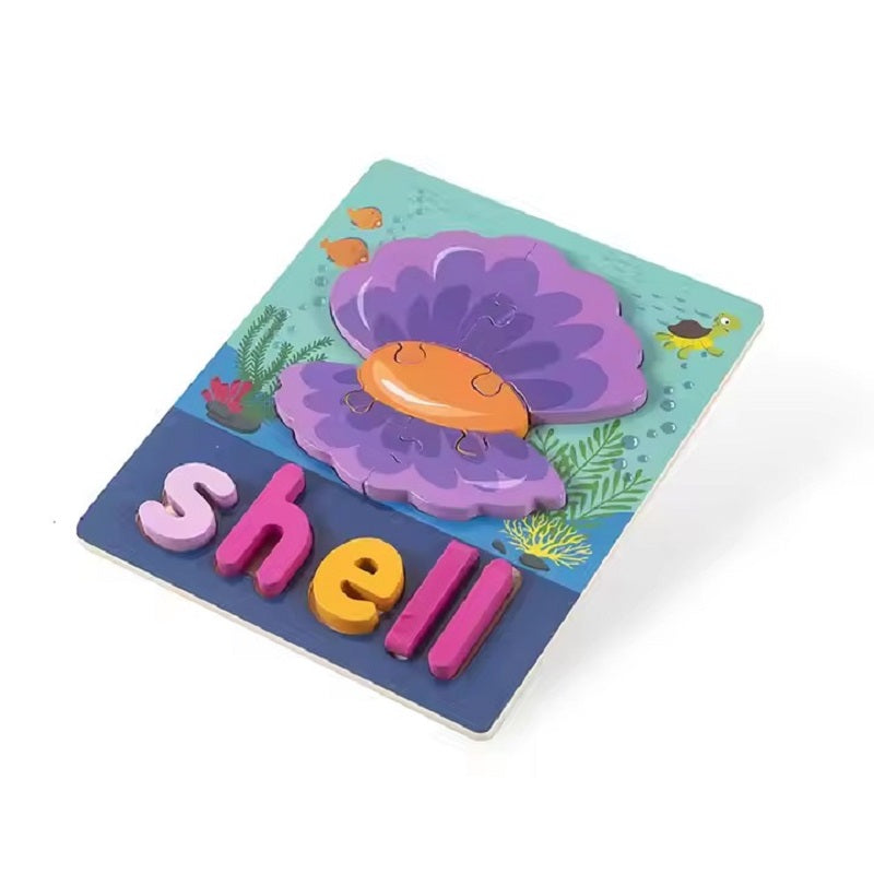 Wooden Cartoon Jigsaw Puzzle Educational Boards