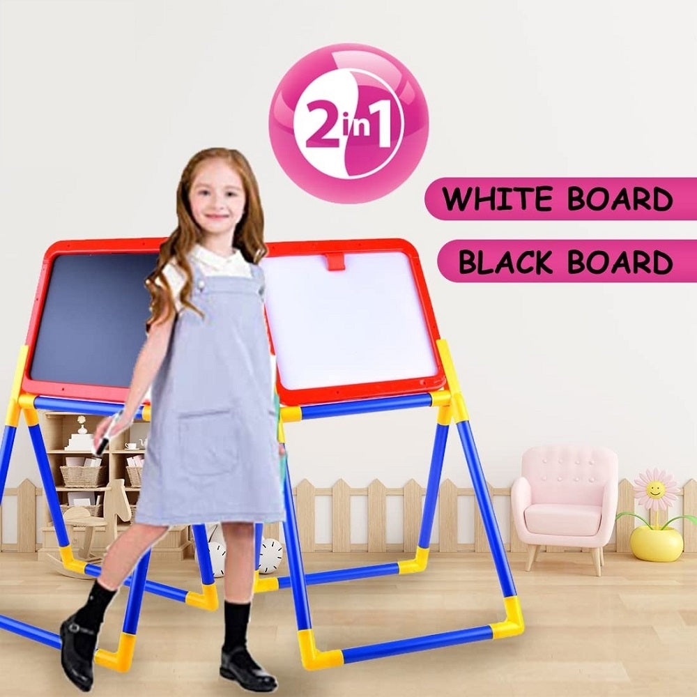 2in1 Double Sided White & Black Drawing Board