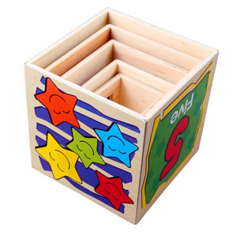Wooden Montessori Nesting & Stacking Blocks Set