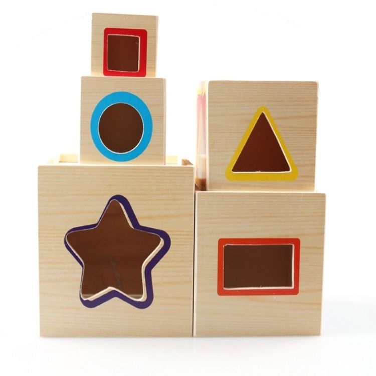 Wooden Montessori Nesting & Stacking Blocks Set