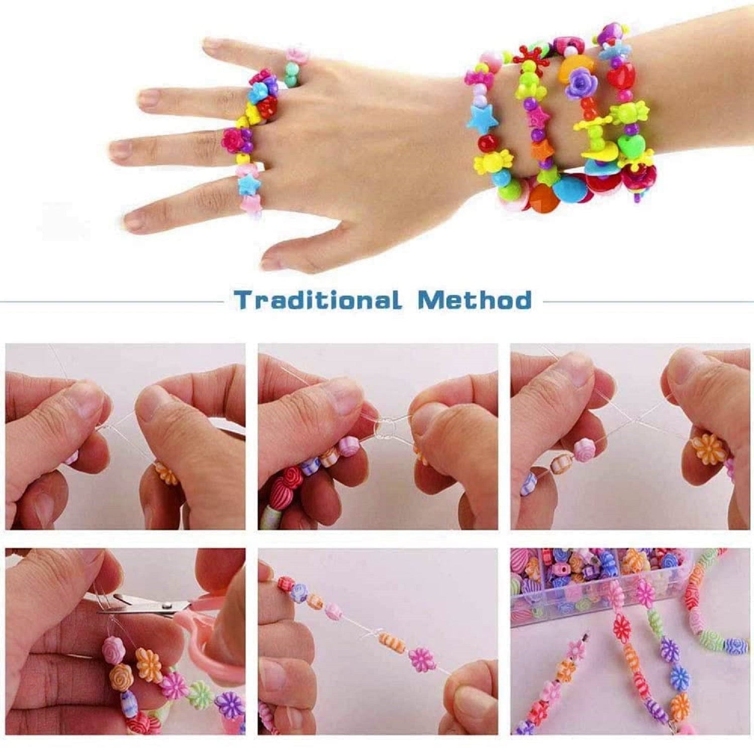 DIY Art & Craft Beads Jewellery Set Kit