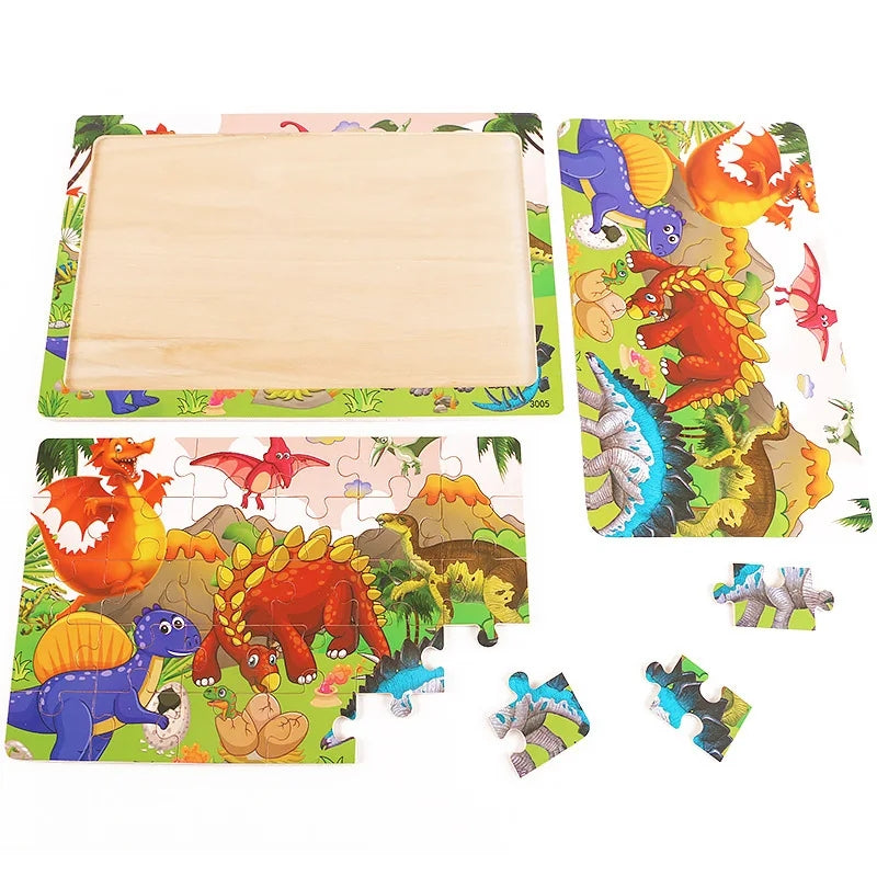 Wooden Shapes & Colors Learning Jigsaw Puzzle Board