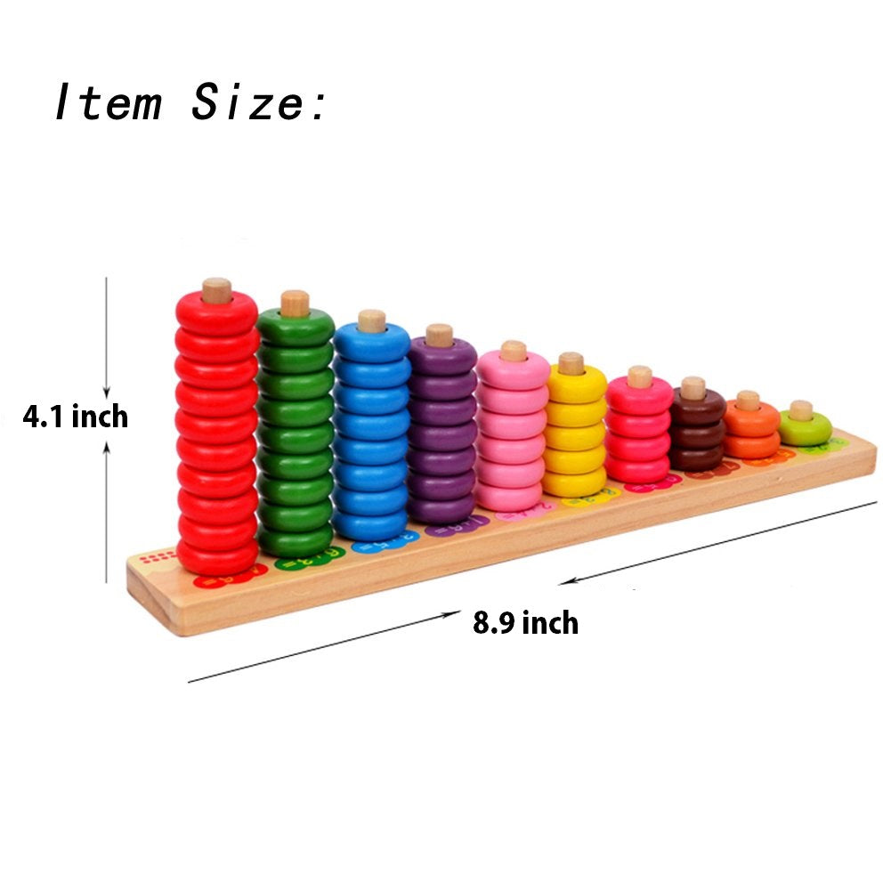 Wooden Montessori Counting Rack Abacus