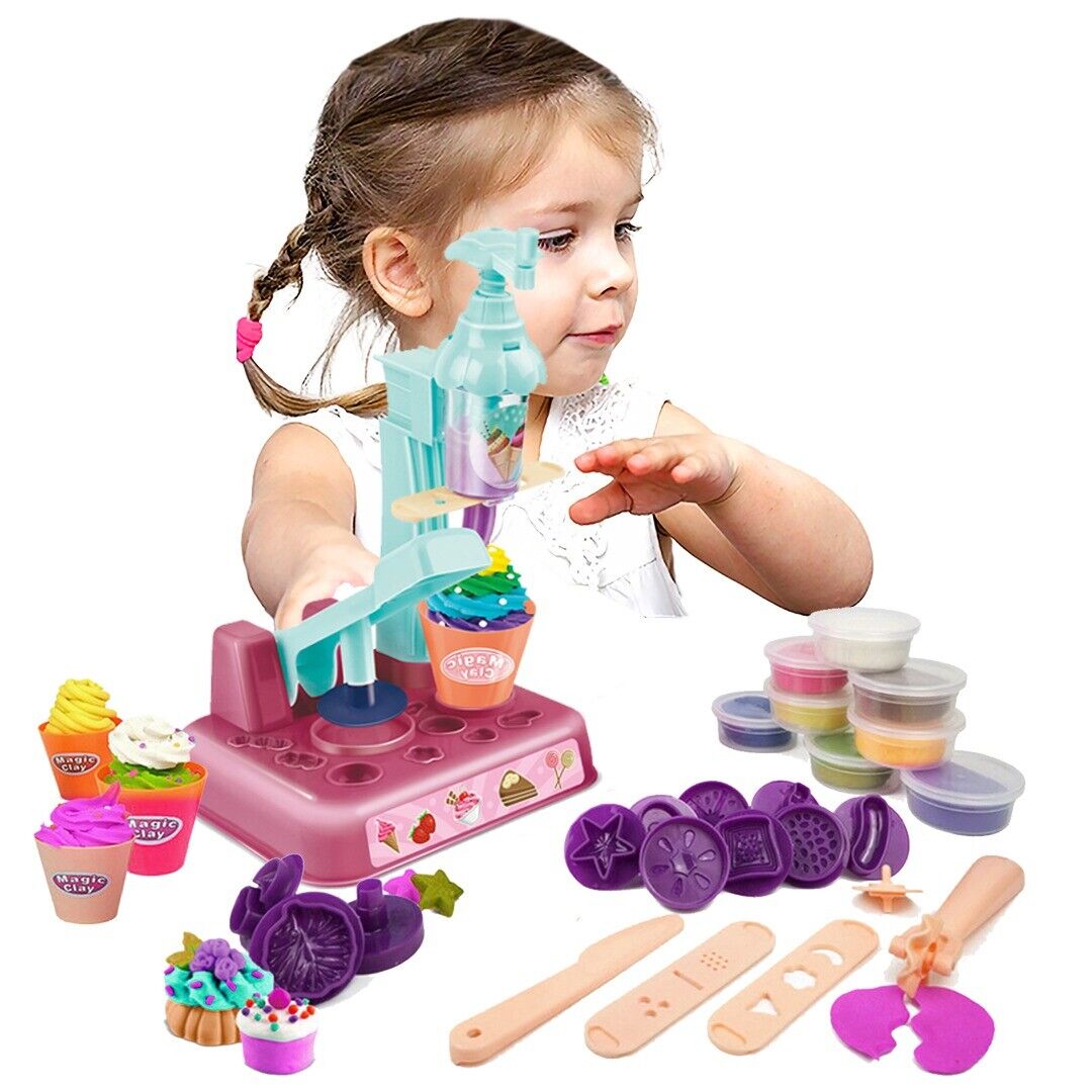 Magic Clay Ice Cream Machine Play Dough Pretend Play Set