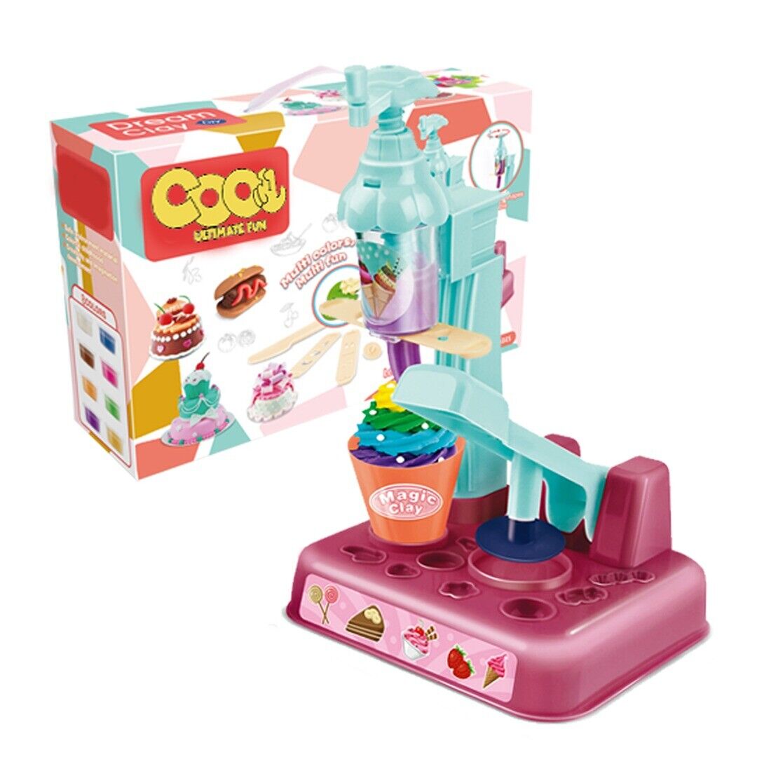 Magic Clay Ice Cream Machine Play Dough Pretend Play Set