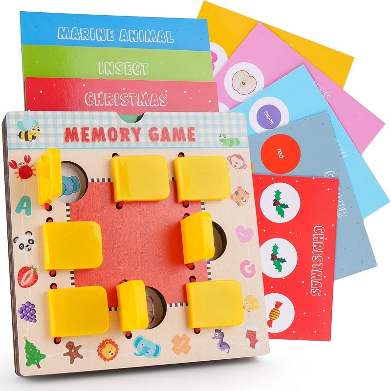 Wooden Mind Sharpening Flip Board Memory Game – MGT Toys