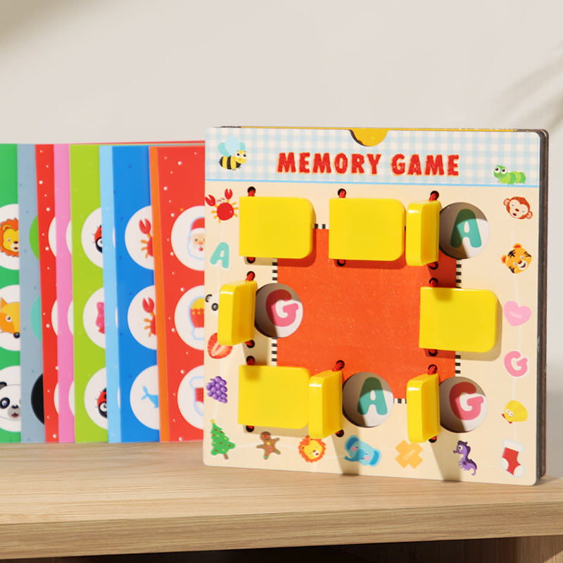 Wooden Mind Sharpening Flip Board Memory Game – MGT Toys