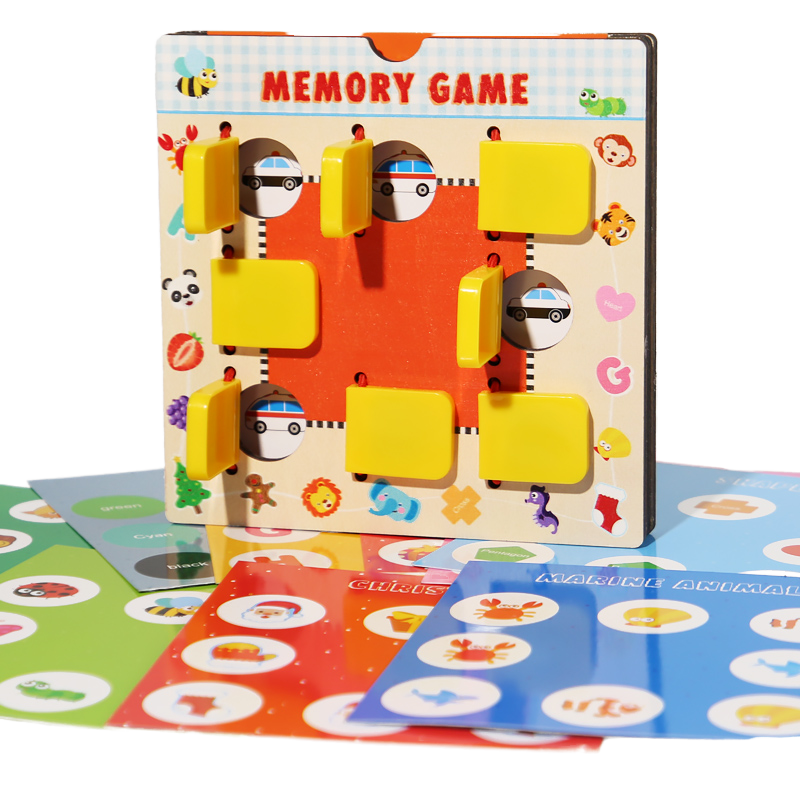 Wooden Mind Sharpening Flip Board Memory Game – MGT Toys