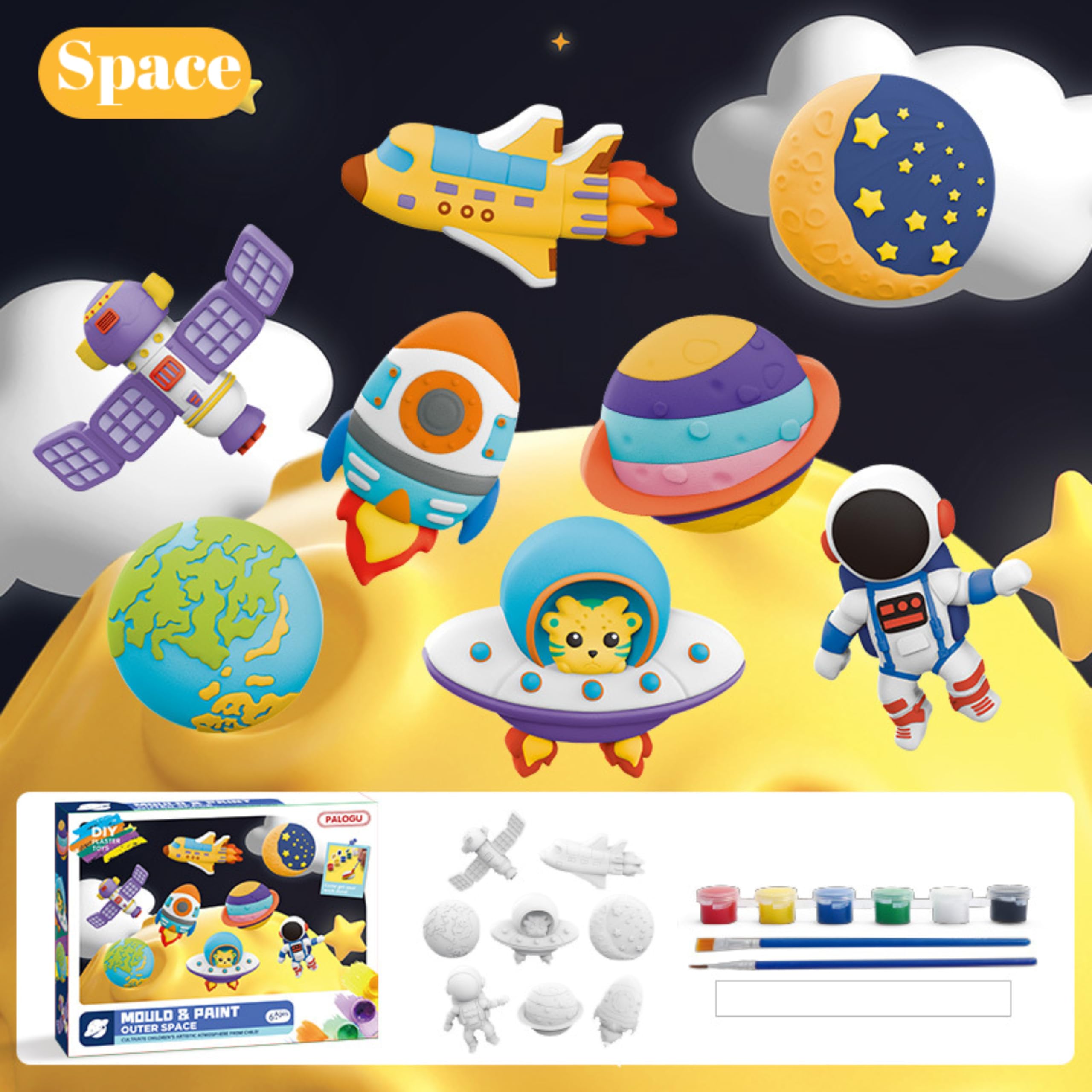DIY 3D Character Painting Activity Kit For Kids