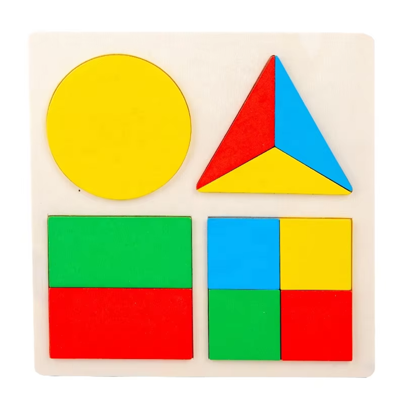 Wooden Multicolor Cognitive Geometry Block Puzzle Boards