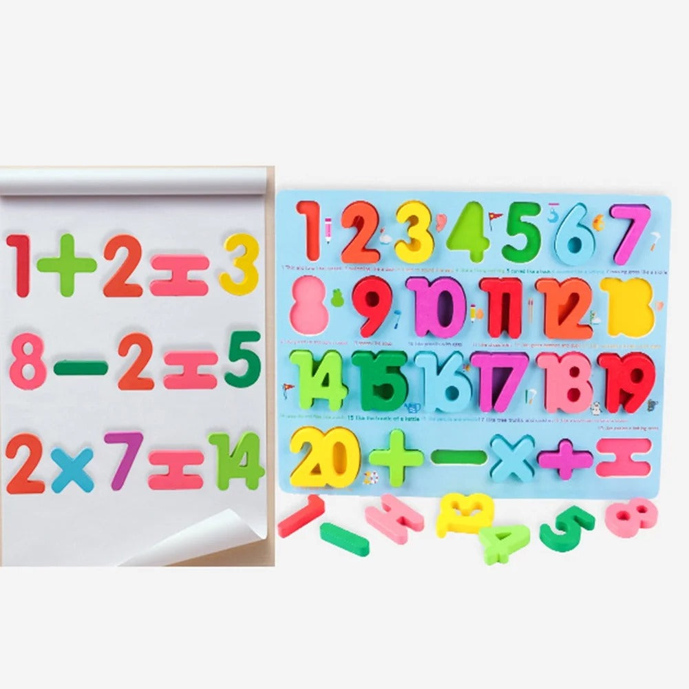 Wooden 3d Colorful Alphabets,Numbers & Shapes Sorting Boards