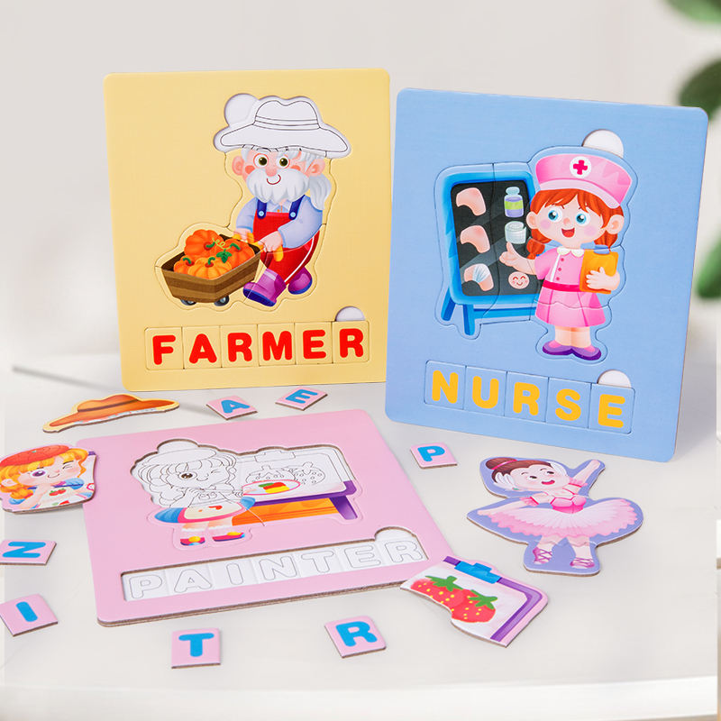 Early Learning Interactive Spellings and Pictures Puzzle Set