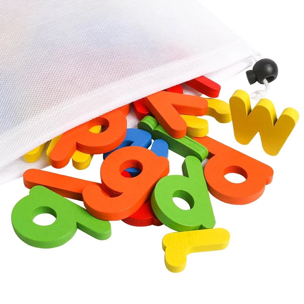 Wooden Spelling Words Flash Cards Activity Game