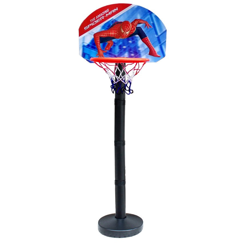 Spider Man Adjustable  Basketball Stand Set For Kids