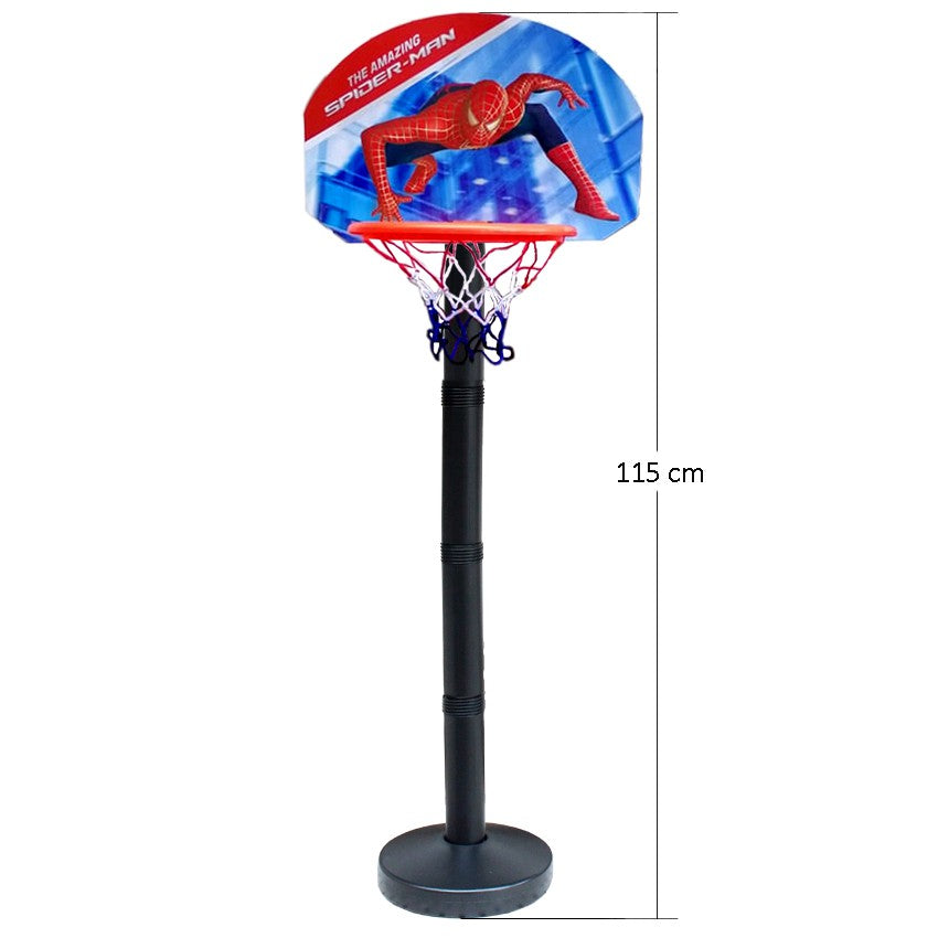 Spider Man Adjustable  Basketball Stand Set For Kids