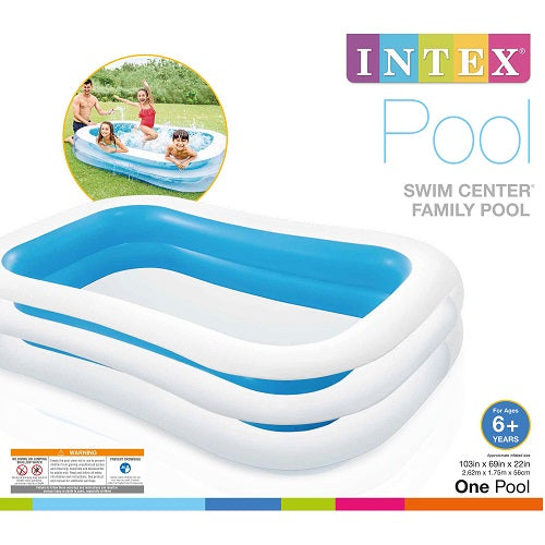 Intex Inflatable Swim Center Family Pool 103 inch With Free Pump