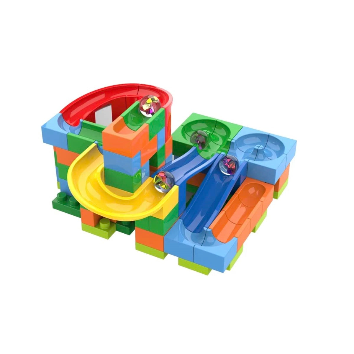 Marble Run Track Maze Construction Blocks Set-98 Pcs