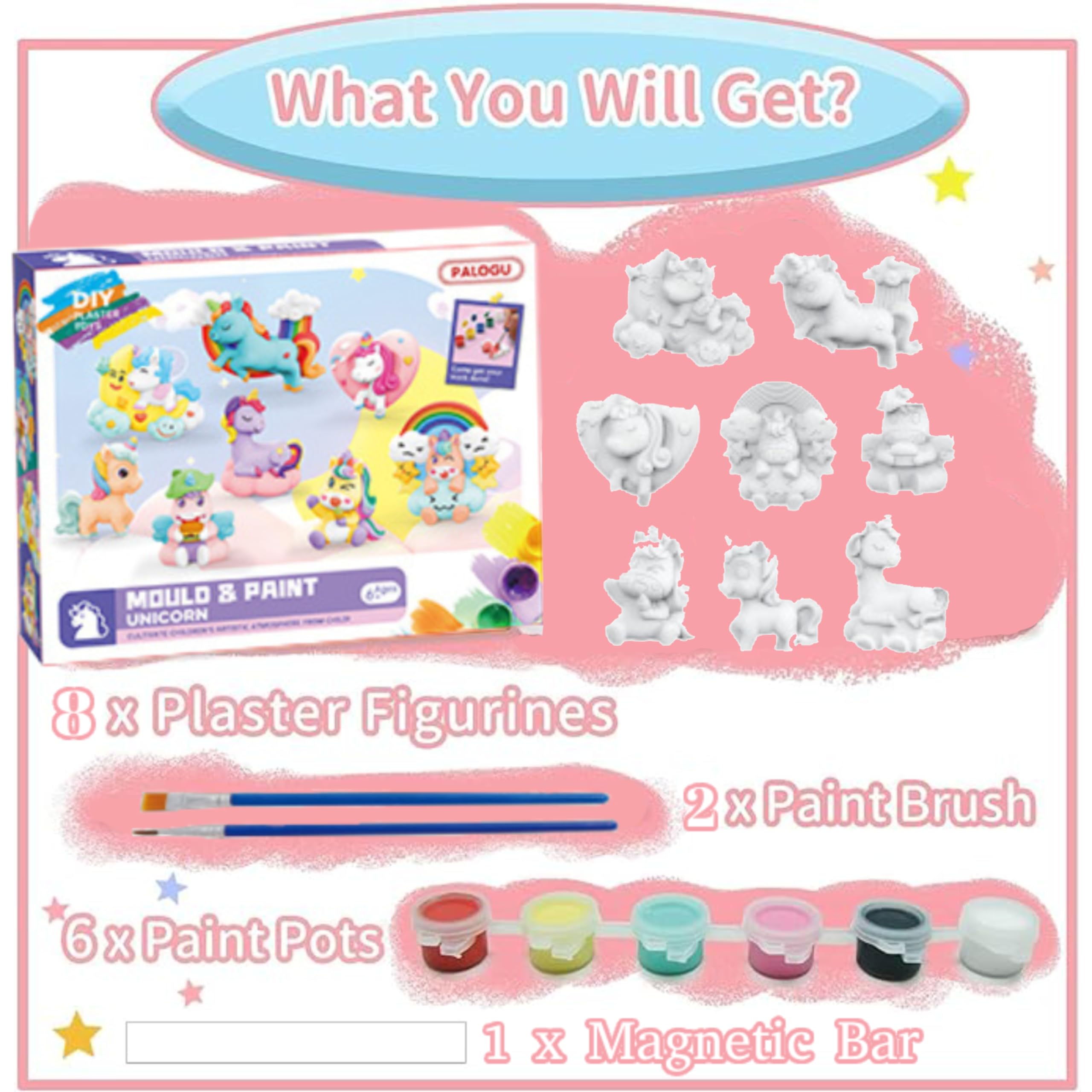 DIY 3D Character Painting Activity Kit For Kids